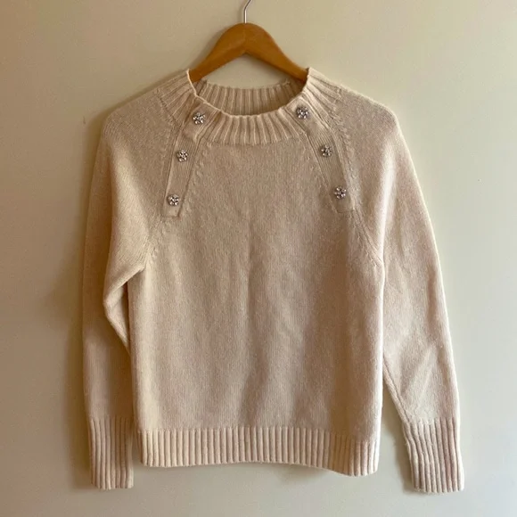 j crew crystal sweater